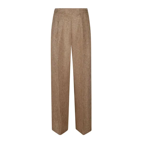 Forte Forte , Straight Trousers ,Brown female, Sizes: