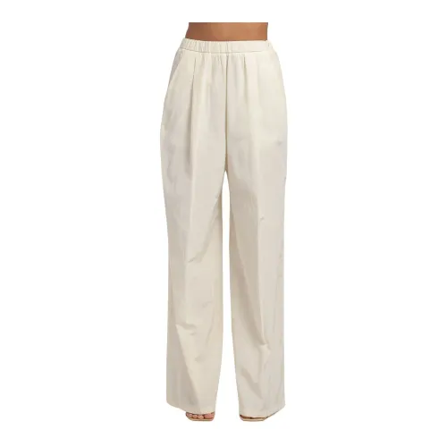 Forte Forte , Wide Trousers ,White female, Sizes: