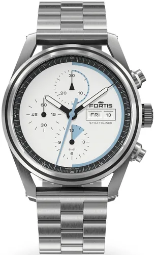 Fortis Watch Stratoliner White Dust Bracelet