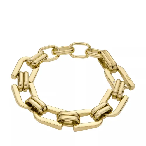 Fossil Bracelets - Heritage D-Link Stainless Steel Chain Bracelet - gold - Bracelets for ladies