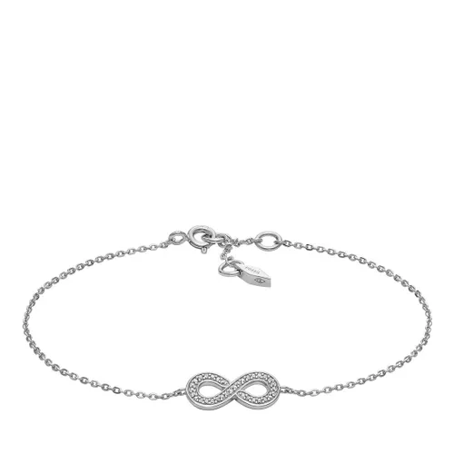 Fossil Bracelets - Infinity Sterling Silver Chain Bracelet - silver - Bracelets for ladies