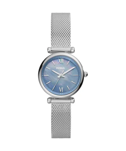 Fossil Carlie Mini WoMens Silver Watch ES5083 Stainless Steel - One Size