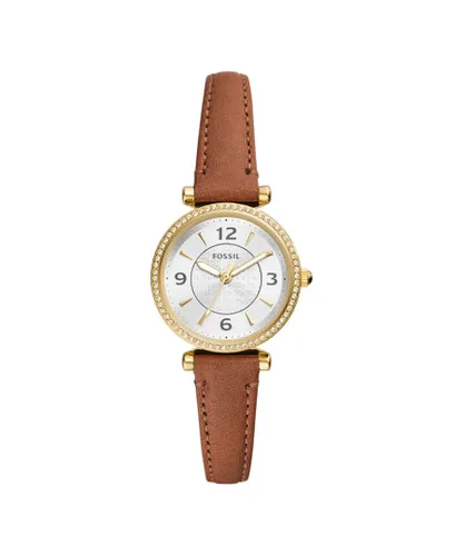 Fossil Carlie WoMens Brown Watch ES5297 Leather (archived) - One Size