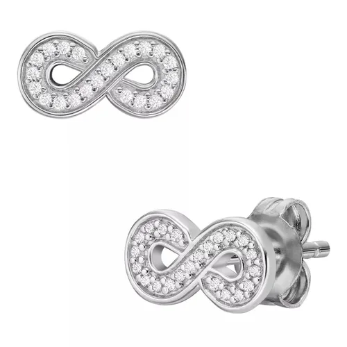 Fossil Earrings - Infinity Sterling Silver Stud Earrings - silver - Earrings for ladies
