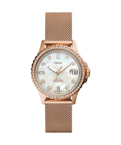 Fossil Fb-01 WoMens Rose Gold Watch ES4999 Stainless Steel - One Size