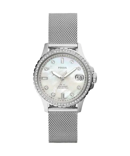 Fossil Fb-01 WoMens Silver Watch ES4998 Stainless Steel - One Size