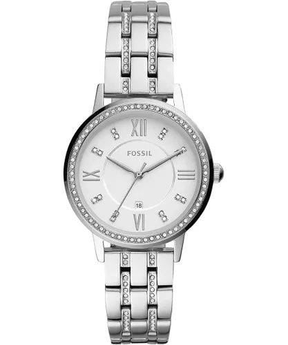 Fossil Gwen WoMens Silver Watch ES4880 Stainless Steel - One Size