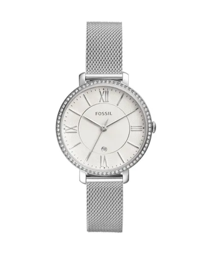 Fossil Jacqueline WoMens Silver Watch ES4627 Stainless Steel - One Size