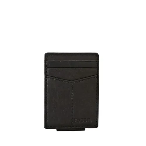 Fossil Men's Ingram Leather Magnetic Card Case Wallet -