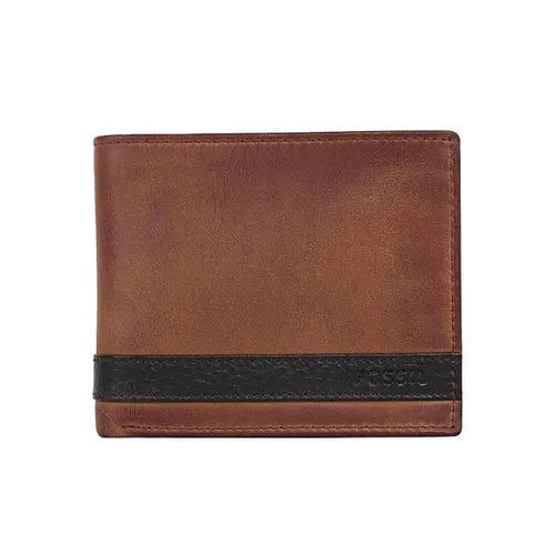 Fossil Men's Quinn Leather Large Coin Pocket Bifold Wallet