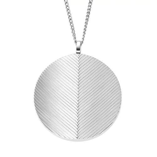 Fossil Necklaces - Harlow Locket Collection Stainless Steel Pendant N - silver - Necklaces for ladies