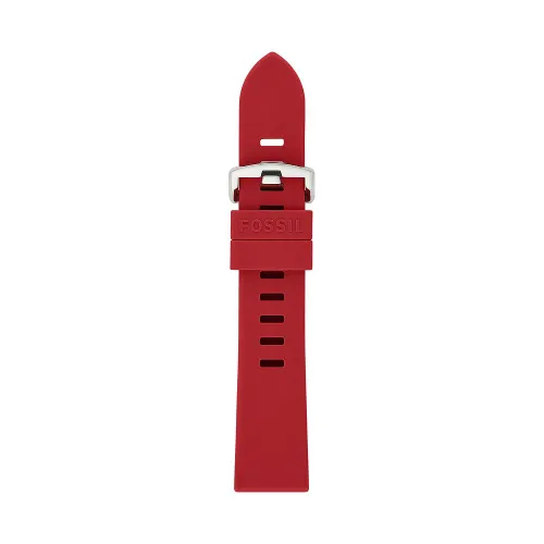 Fossil S201106 Unisex Band 20 mm Silicone Red