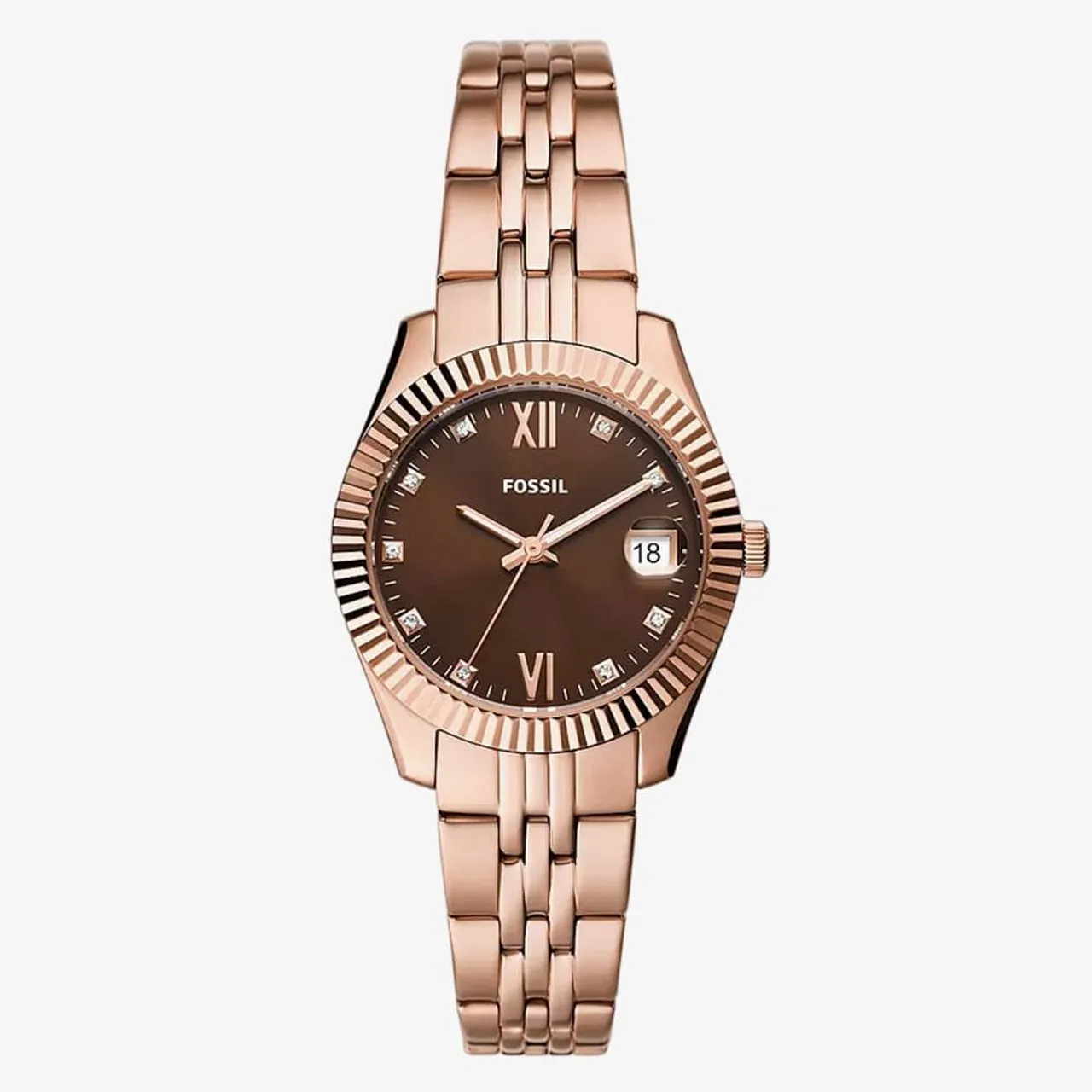 Fossil Scarlette Rose Gold Tone Plated Watch ES5324