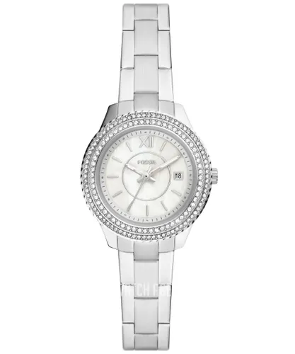 Fossil Stella WoMens Silver Watch ES5137 Stainless Steel - One Size