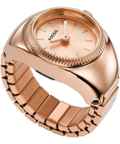 Fossil Watch Ring WoMens Rose Gold ES5247 Stainless Steel (archived) - One Size