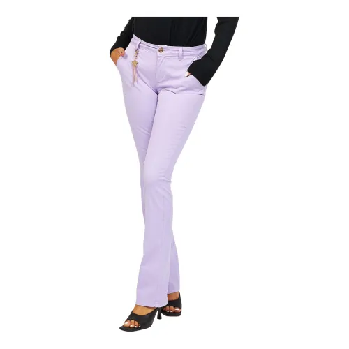 Fracomina , Trousers ,Purple female, Sizes: