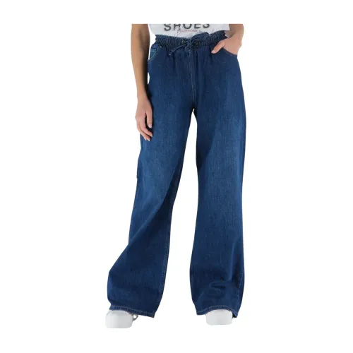 Fracomina , Wide Jeans ,Blue female, Sizes: