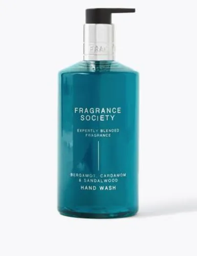 Fragrance Society Mens Bergamot, Cardamom & Sandalwood Hand Wash 400ml