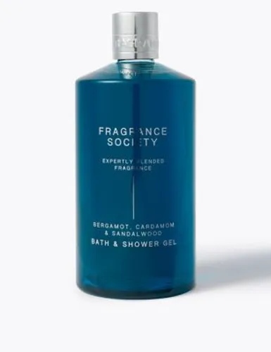 Fragrance Society Womens Bergamot & Sandalwood Shower Gel 500ml
