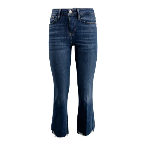 Frame , Classic High Waist Trousers ,Blue female, Sizes: