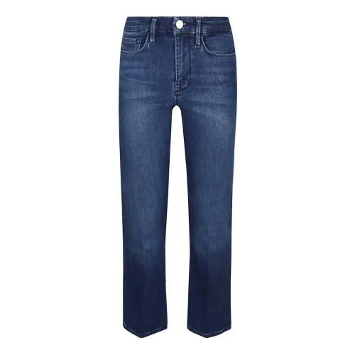 Frame , Comfortable Straight Jeans ,Blue female, Sizes: