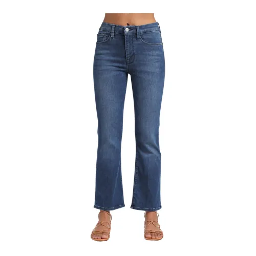 Frame , Cropped Jeans ,Blue female, Sizes: