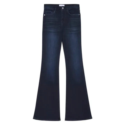 Frame , High Rise Flare Jeans ,Blue female, Sizes: