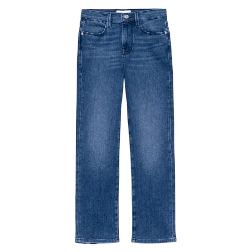 Frame , High Straight Jeans ,Blue male, Sizes: