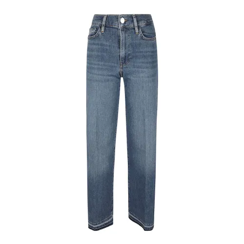 Frame , High-Waisted Slim Jeans ,Blue female, Sizes:
