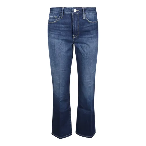Frame , LE Crop Mini Boot Biodegradable Jeans ,Blue female, Sizes: