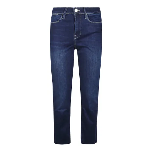 Frame , LE High Straight Jeans ,Blue female, Sizes: