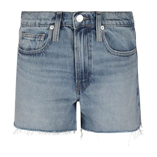 Frame , Raw Fray Denim Shorts ,Blue female, Sizes:
