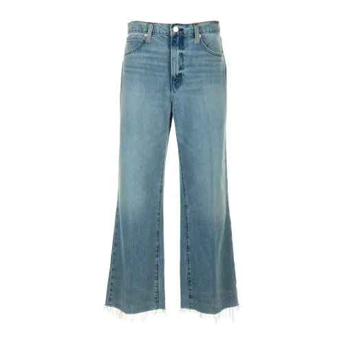 Frame , Relaxed Straight Light Denim Jeans ,Blue female, Sizes: