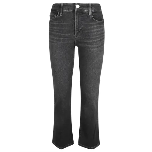 Frame , Stylish Flared Jeans ,Black female, Sizes: