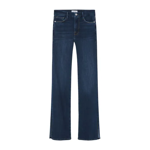 Frame , Washed Blue Denim Pants ,Blue female, Sizes: