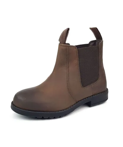 Frank James Ascot Leather Brown Boys Chelsea Boots