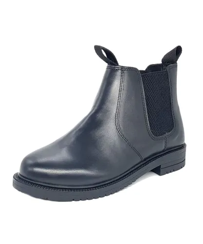 Frank James Childrens Unisex Cosgrove Leather Black Junior Chelsea Boots