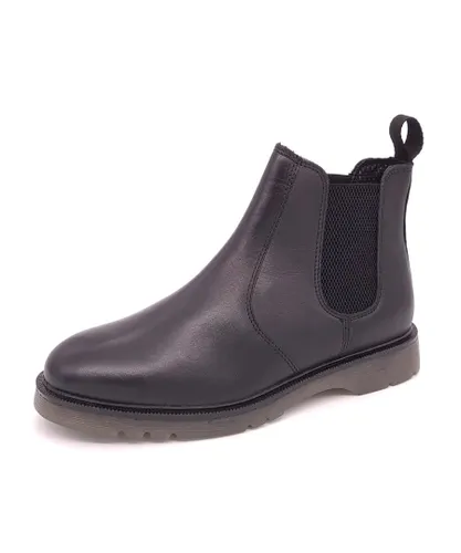 Frank James Naseby Leather Black Mens Chelsea Boots