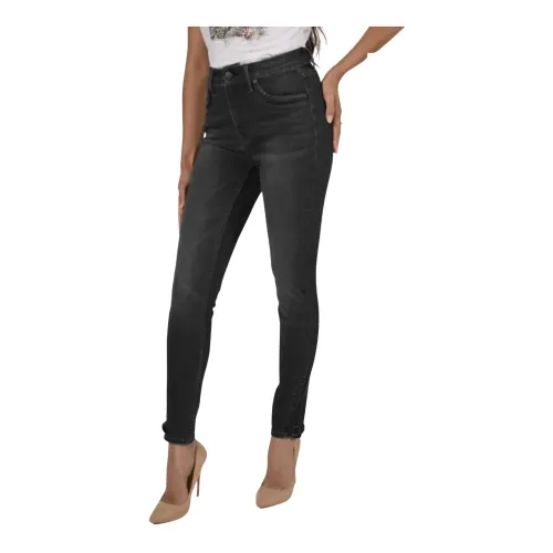 Frank Lyman , Slim-fit Jeans ,Black female, Sizes: