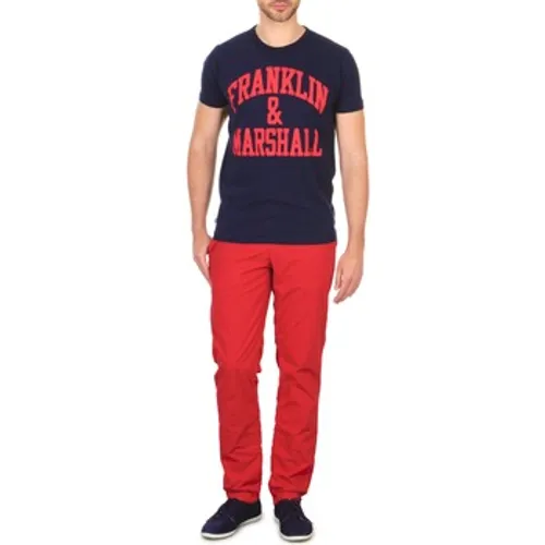 Franklin & Marshall  GLADSTONE  men's Trousers in Red