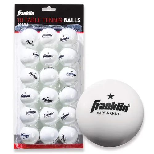 Franklin Sports Ping Pong Balls - Official Size + Weight