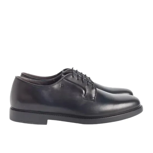Fratelli Rossetti , Classic Lace-Up Men`s Shoes ,Black male, Sizes: