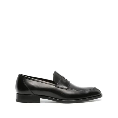 Fratelli Rossetti , Classic Leather Penny Loafers ,Black male, Sizes: