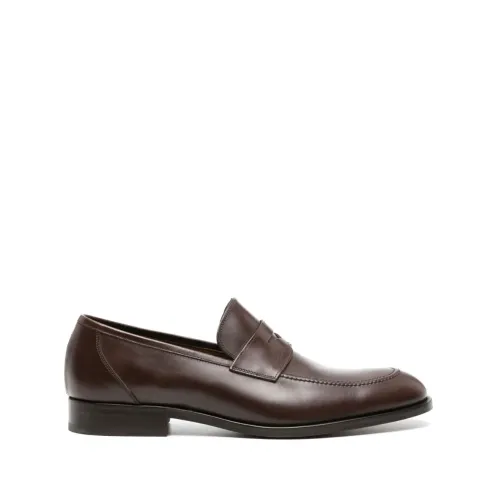 Fratelli Rossetti , Classic Leather Penny Loafers ,Brown male, Sizes: