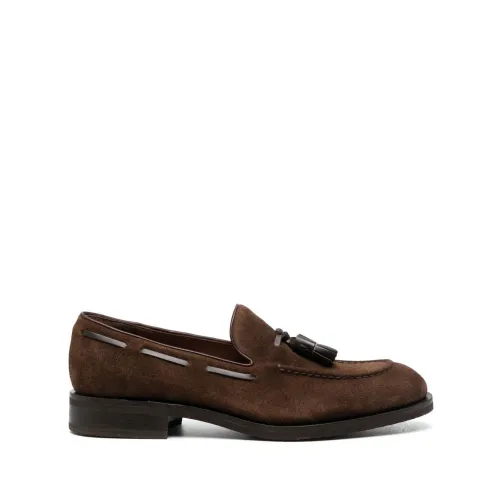Fratelli Rossetti , Suede loafers ,Brown male, Sizes: