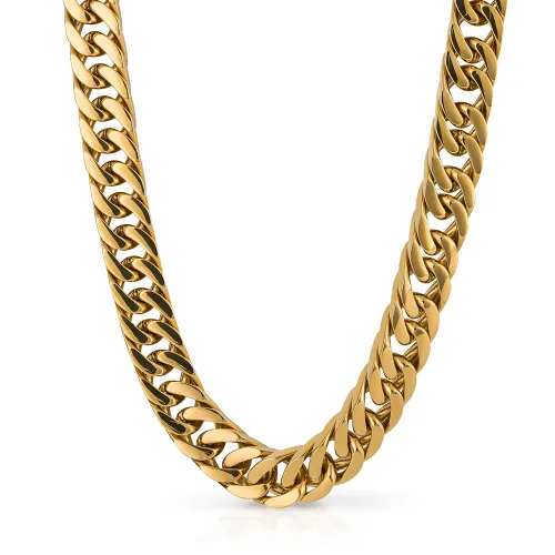 Fred Bennett Gold Plated Heavyweight Curb Chain Necklace