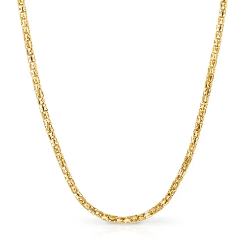 Fred Bennett Gold Plated Popcorn Chain Necklace