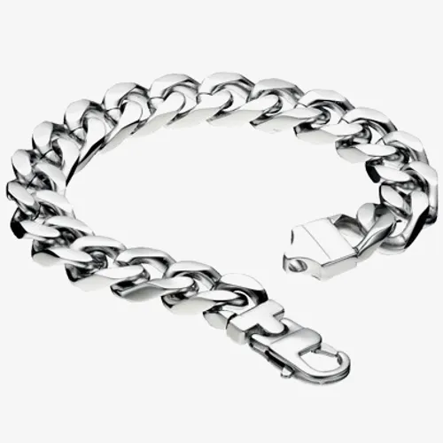 Fred Bennett Stainless Steel 22cm Curb Bracelet FB-B3896