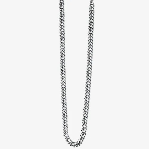 Fred Bennett Stainless Steel 56cm Curb Chain Necklace N3224