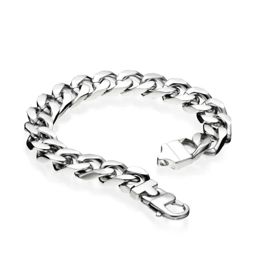 Fred Bennett Stainless Steel Curb Link Bracelet